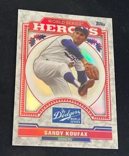 Sandy Koufax 2014 Topps Chrome Update Mega Box World Series Heroes #WSC-18 HOF Los Angeles Dodgers