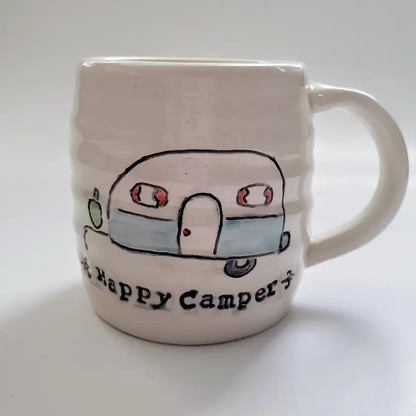 Happy Camper Handmade Mug
