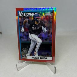 2025 Topps Chrome Rookie 1990 Anniversary Refractor #90CB-15 James Wood RC Nats
