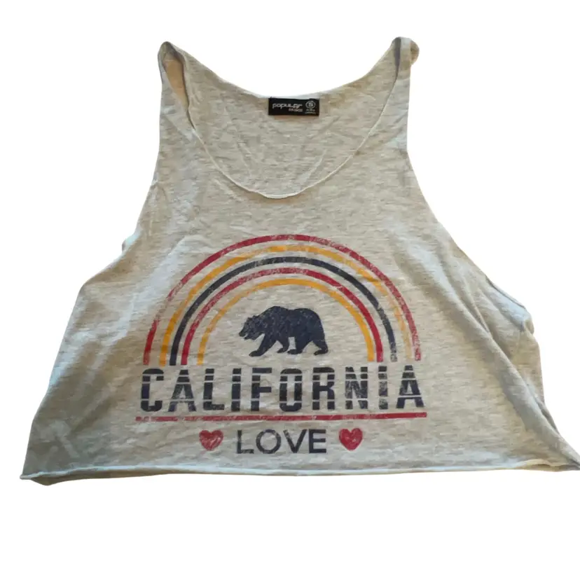 “California Love” Cropped Tank Size S