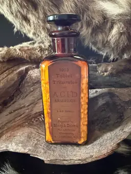 Vintage Acid Arsenious Bottle Free Shipping