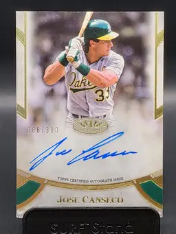 2021 Topps Tier One Jose Canseco Auto /300