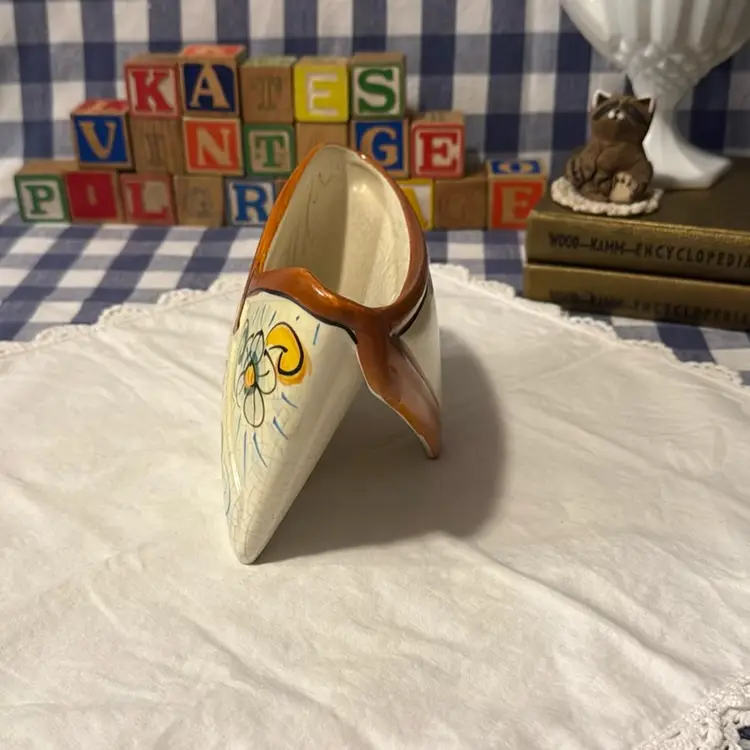 Italian Ceramic Planter / Mail Holder from Caltagirone, Sicily