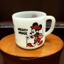 Disney milk glass mug
