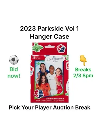 2023 Parkside NWSL Vol 1 Hanger Case - Pick Your Player Auction Break