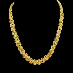 Vintage Napier Gold Tone Woven Knot Necklace