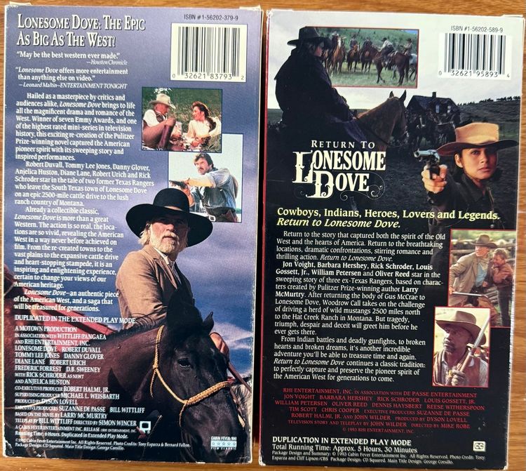 Lonesome Dove VHS-2