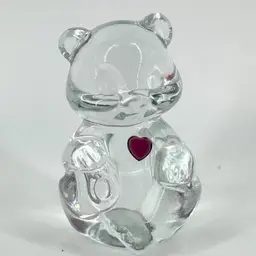 Fenton Glass Teddy Bear Birthstone