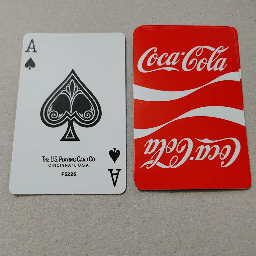 1 Single Swap Card - Playing Card. Coca-Cola Logo. Dimension 2.5 x 3.5. Read description.