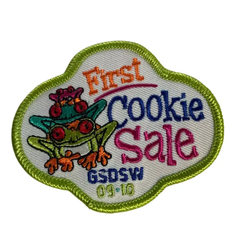Vintage Scouting Fun Patch : Girl Scout Of The Southwest - First Cookie Sale GS Cookies 09 - 10🍪