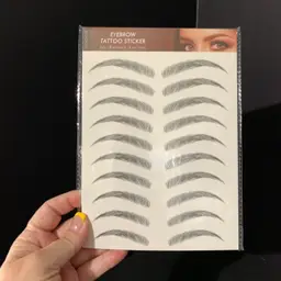 Eyebrow Tattoo Stickers  Black-09