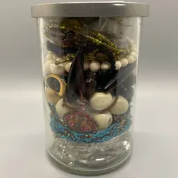 Mystery Jewelry Jar Wearable Resell Crafting Repurpose Repair 2 lbs