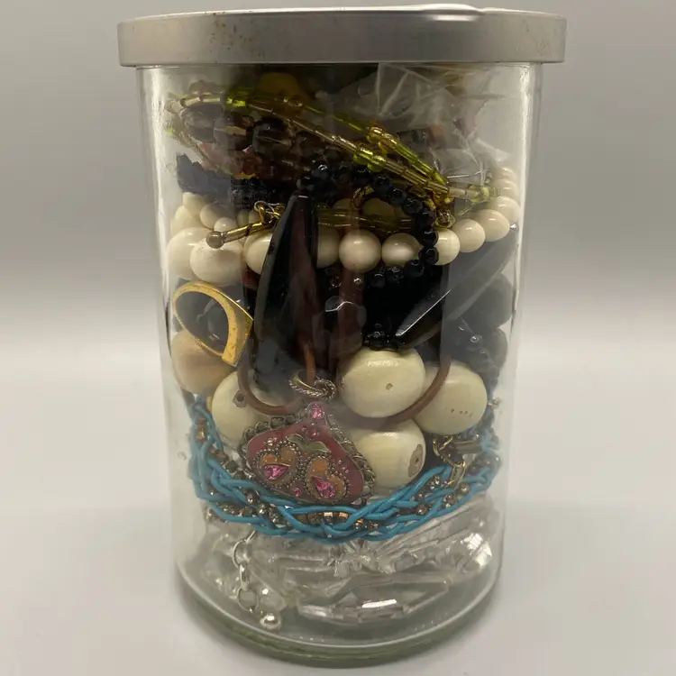 Mystery Jewelry Jar Wearable Resell Crafting Repurpose Repair 2 lbs