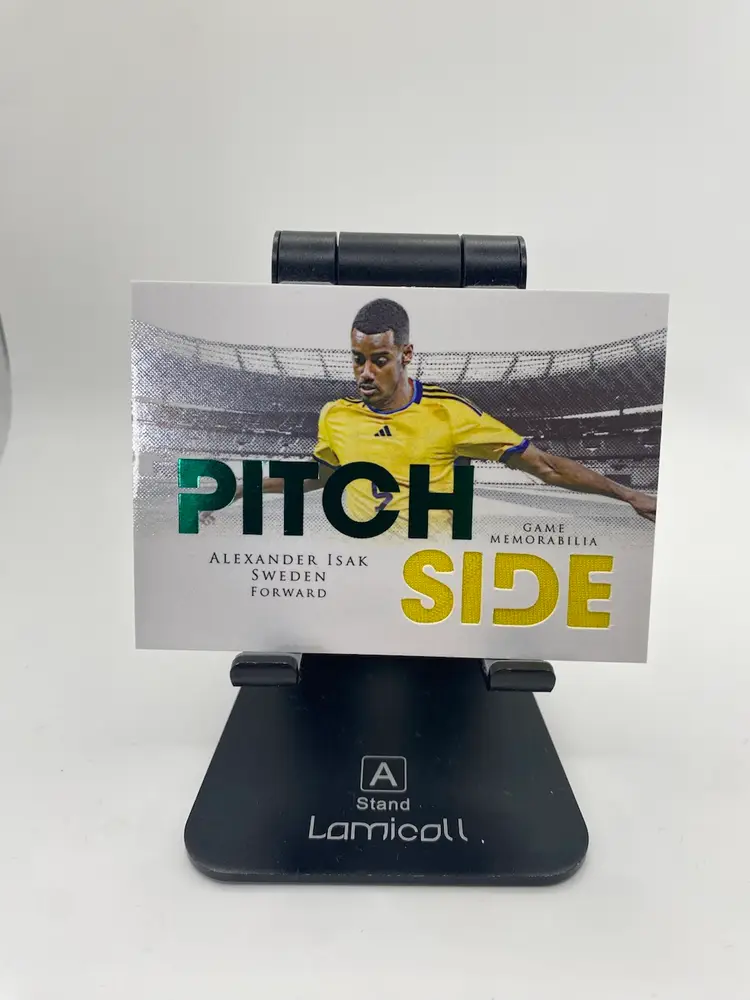 2024 Futera Unique Alexander Isak Pitchside /15 Game Worn #PT13 Green Sweden