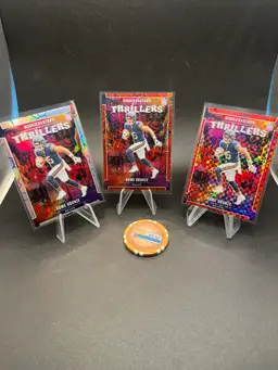 Rome Odunze Thriller 3-card Lot 2024 rookies And stars Chicago Bears