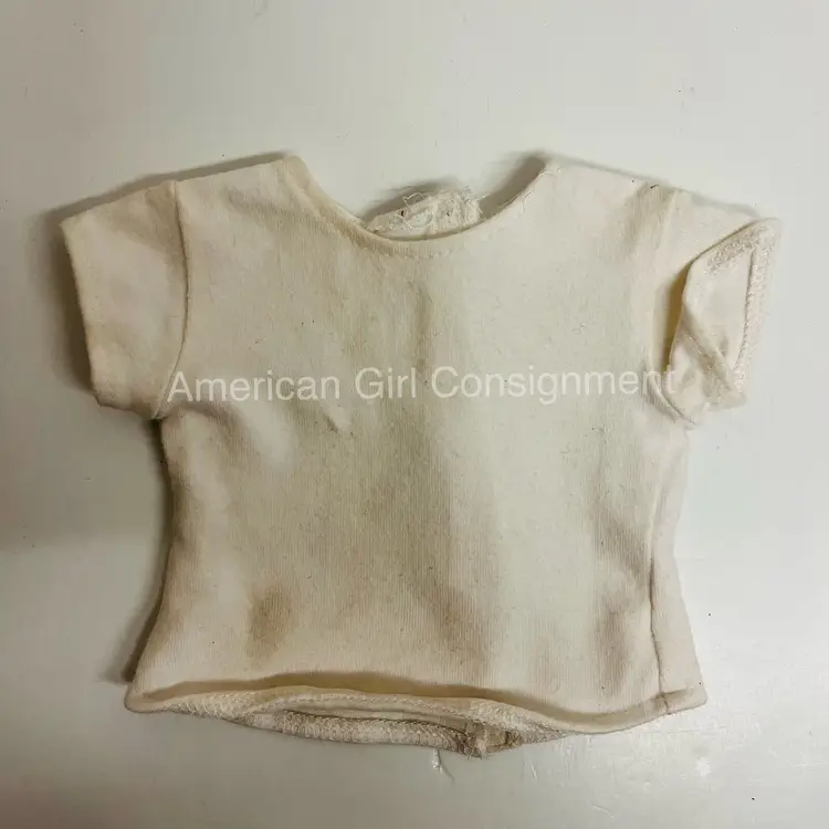 American Girl Doll White T Shirt (A12-11)