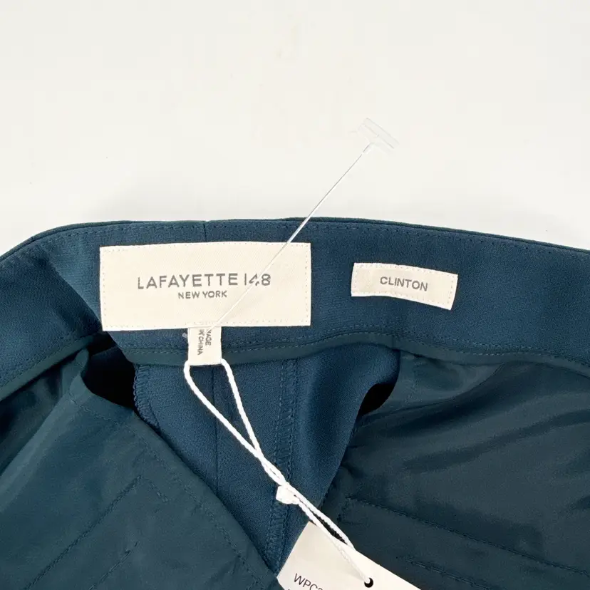 NWT Lafayette 148 Women's Size 22 "Clinton" Mountain Blue Dress Slacks