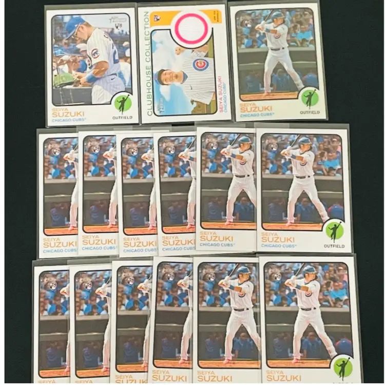 Seiya Suzuki 18-card Lot W/ Heritage SP RC Variation And Chrome /999 - Chicago Cubs