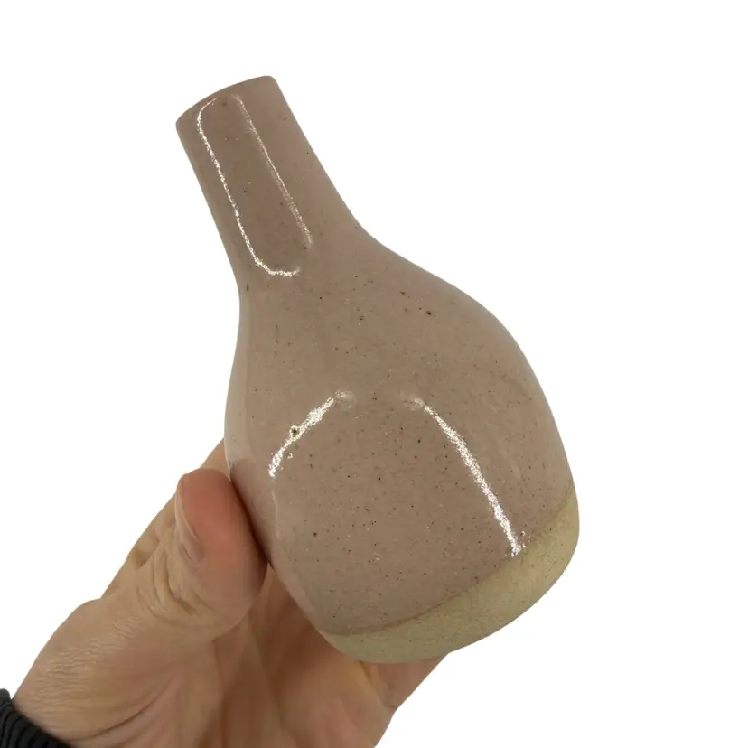 Martz Marshall Studios Small Salmon Pink Vase 4”