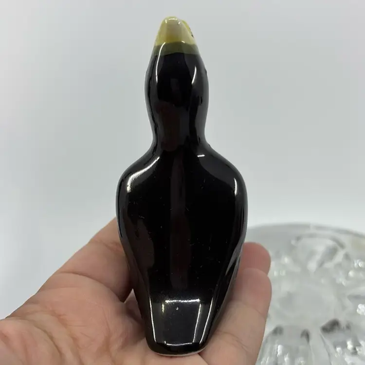 Vintage Black Pie Bird 4”