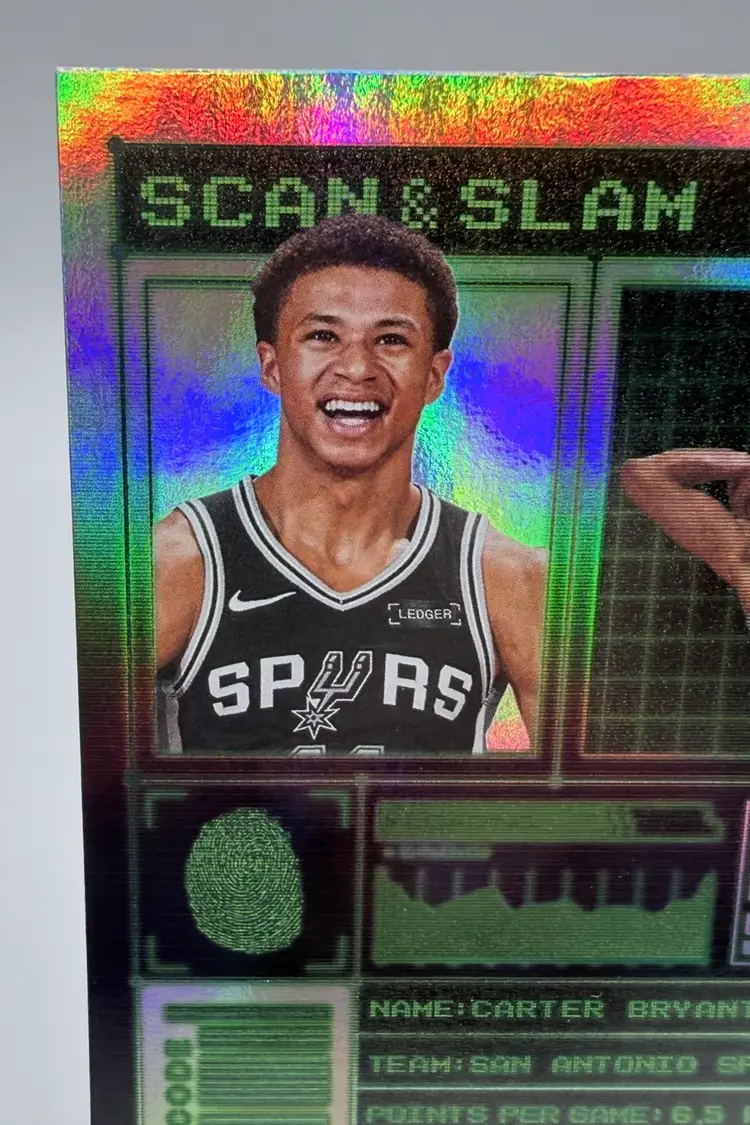 Carter Bryant 2025-26 Topps Scan & Slam Target Exclusive Blackout  Rookie RC