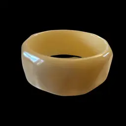 Cream Bangle Faceted