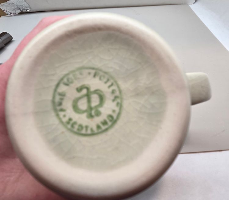 Vintage Thistle Coffee Cup Made In Scotland