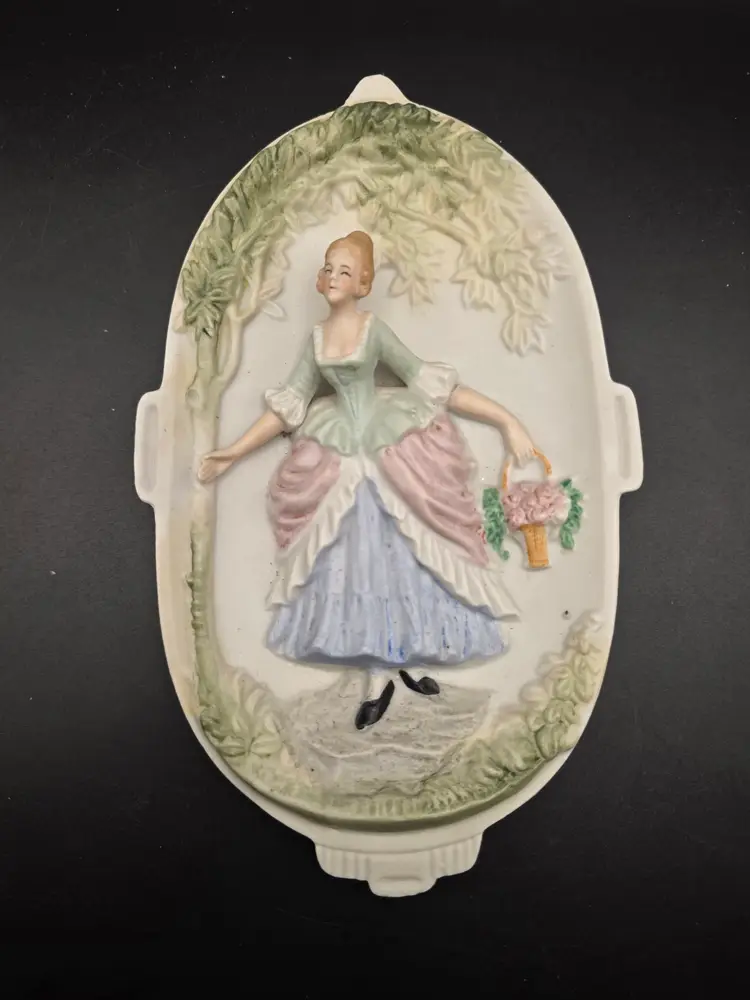 Antique Ceramic Plaque Wall Art