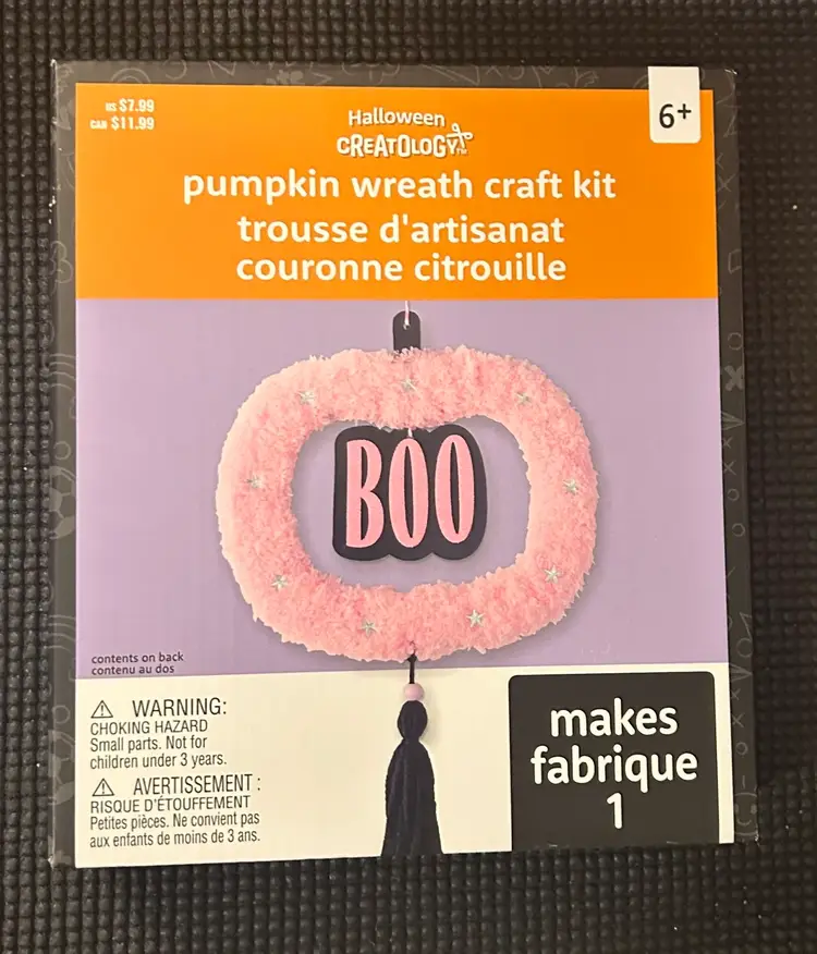 Creatology Halloween Pumpkin Wreath Craft Kit NWT
