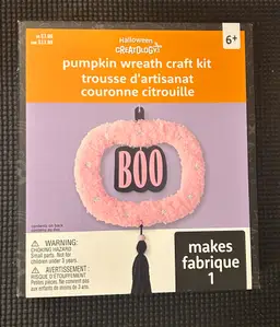 Creatology Halloween Pumpkin Wreath Craft Kit NWT