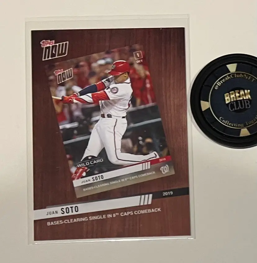 Juan Soto Best Of Topps Now Washington Nationals