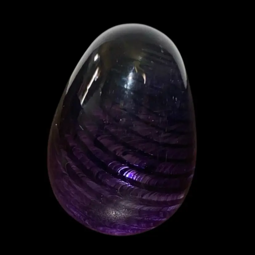 #22- Vintage Beautiful  Small 1998 OBG Studio Paperweight - Multi-colored