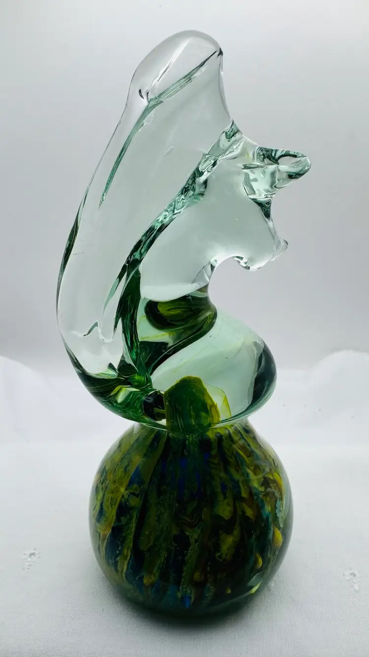 Seahorse Paperweight Signed Mdina
