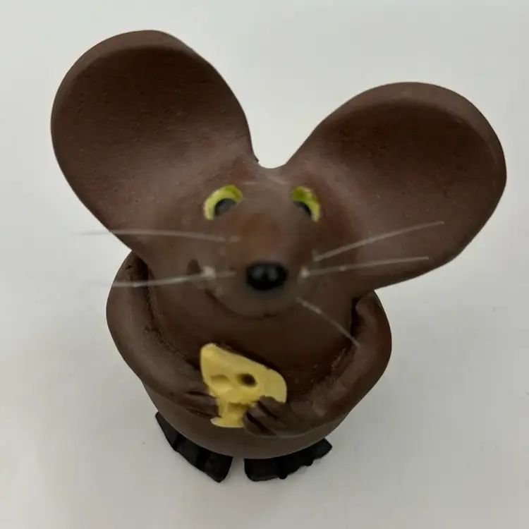 Cute Hand Made Mouse With Makers Mark The Maker Did A Great Job🧀