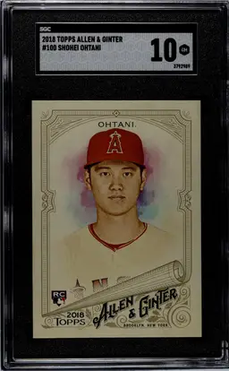 2018 Topps Allen & Ginter #100 Shohei Ohtani SGC 10 GM