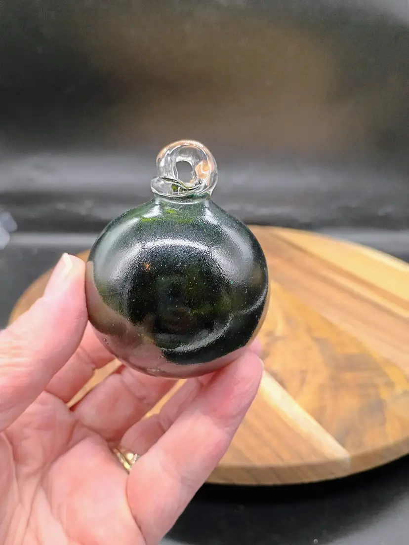 Hand Blown Art Glass Orb Witch Ball Suncatcher Christmas Ornament 2.-2.5" Choose Color