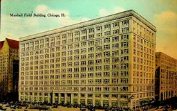 Marshall Field Building Postcard Chicago Illinois 1909