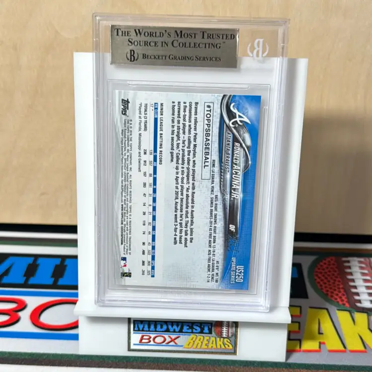 Ronald Acuna Jr. #US250 BGS 9.5 2018 Topps Update Atlanta Braves