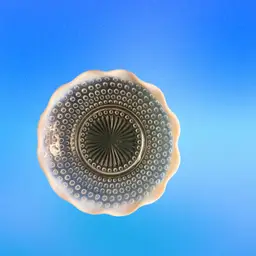 33 Anchor Hocking Round Ruffled Dish