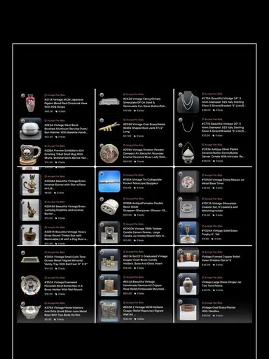 Metal Head All Kinds, Shapes, And Sizes. Discounts On Listed Items, Low Starts On Unlisted