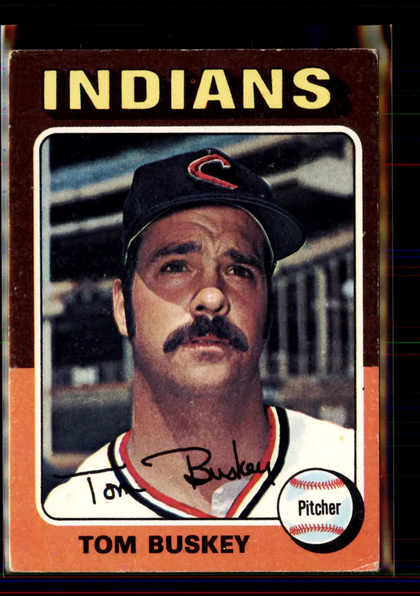 Tom Buskey 1975 Topps #403 - Cleveland Indians - (pk4-278)