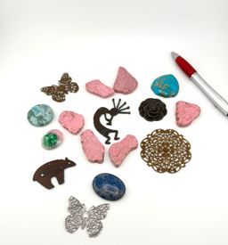 #02 - Stone, Vintaj And Other Jewelry Making Pieces Buyers Choice