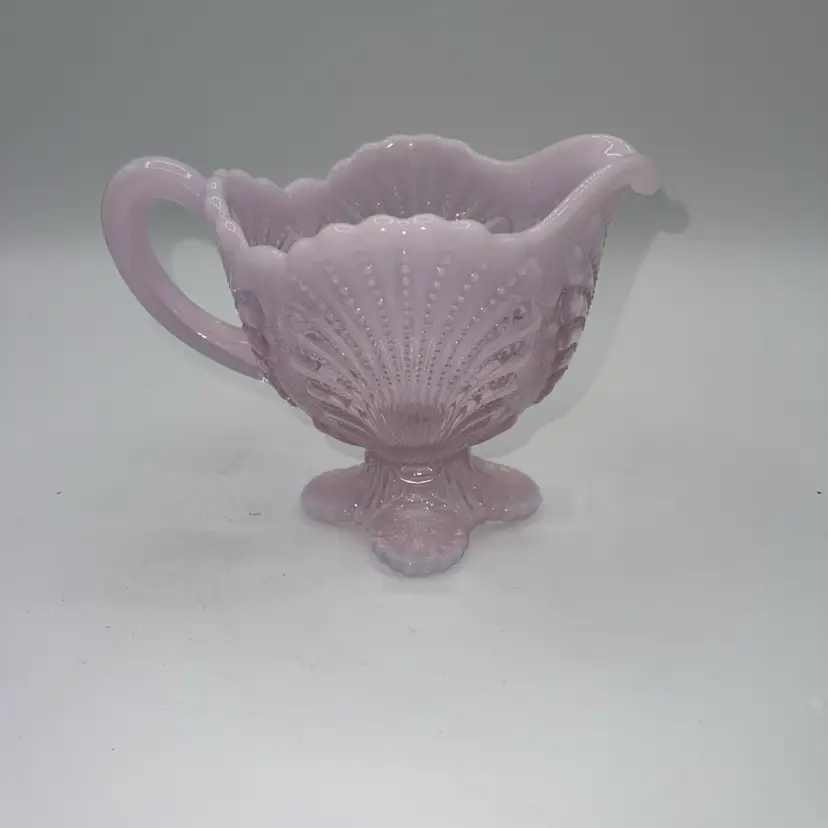 Mosser Glass Pink Opal Opalescent Large Creamer 4.5 x 6”
