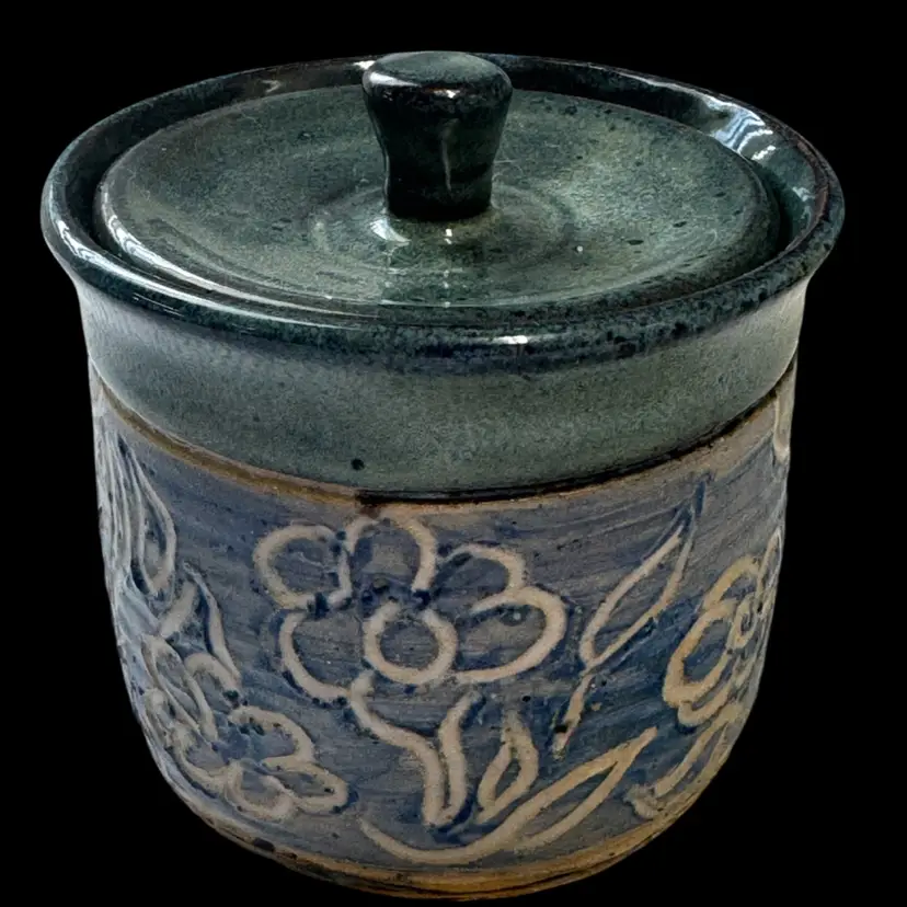 Studio Pottery Canister With Lid By Nancy (good Work Nancy)