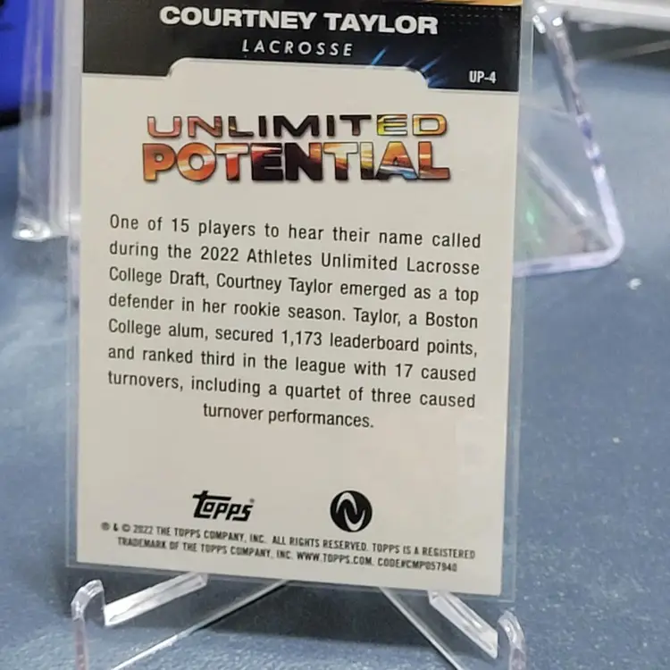 2023 Topps Athletes Unlimited Unlimited Potential #UP-4 Courtney Taylor