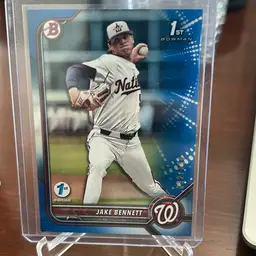 2022 Bowman Draft 1st Edition Blue Foil /150 Jake Bennett #BD-141