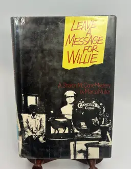 Vintage 'Leave A Message For Willie' by Marcia Muller Hardcover 1984 1st Ed Library Book Copy