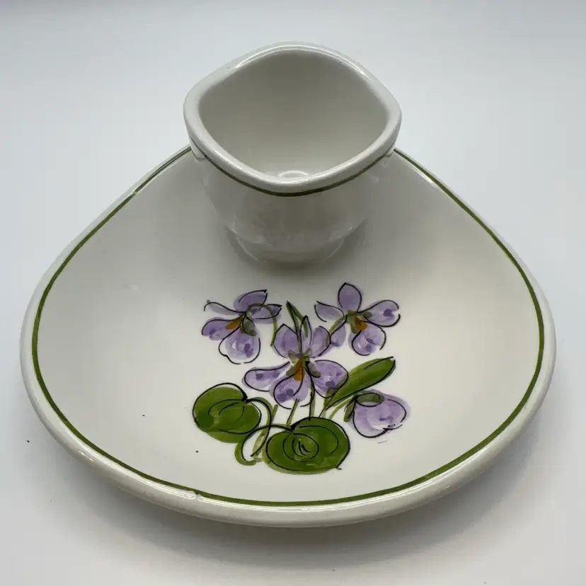 Vintage Italian Egg Cup Snack Trinket Dish