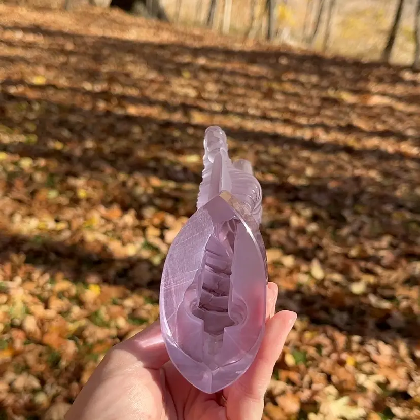 Alexandrite, Neodymium Czech Bohemian Glass Zebra Paperweight, Vally Wieselthier, Purple And Blue Shift