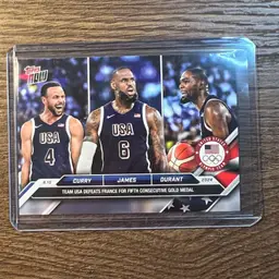 Steph Curry LeBron James Kevin Durant Team USA Triple Olympics